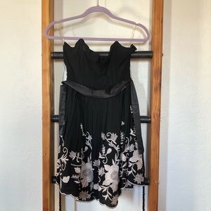 Little Black Embroidered Dress